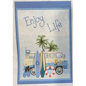 Summer Beach House Flag Home Decor Surfboard Hippie Coastal Nautical Outdoor New